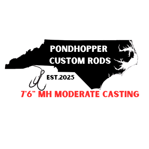 Custom 7'6" MH Moderate casting rod
